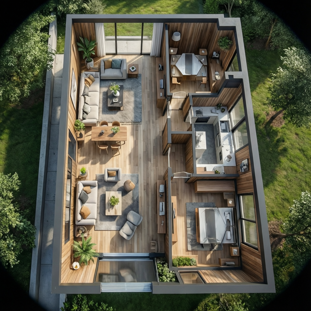 Denah Rumah Panjang: Tips Desain Lahan Sempit