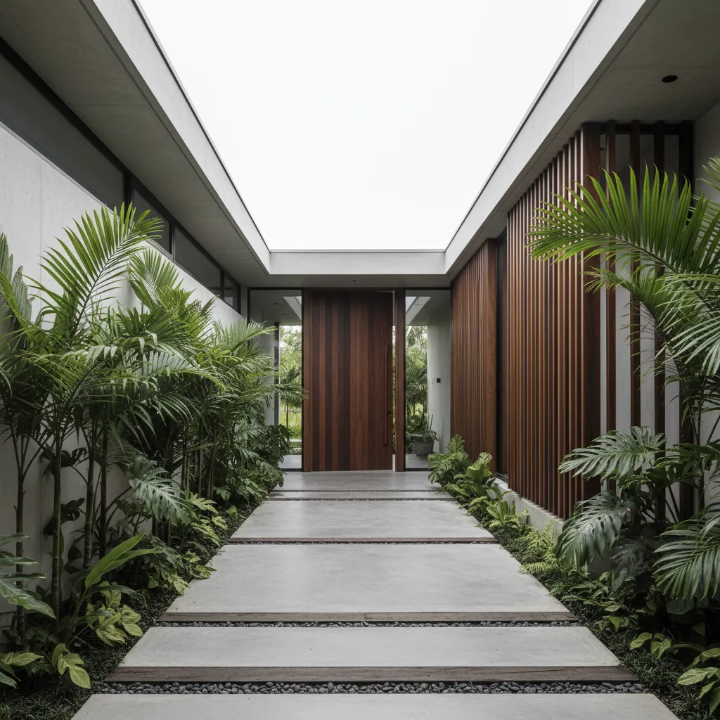 Denah Rumah Pintu Samping yang Fungsional