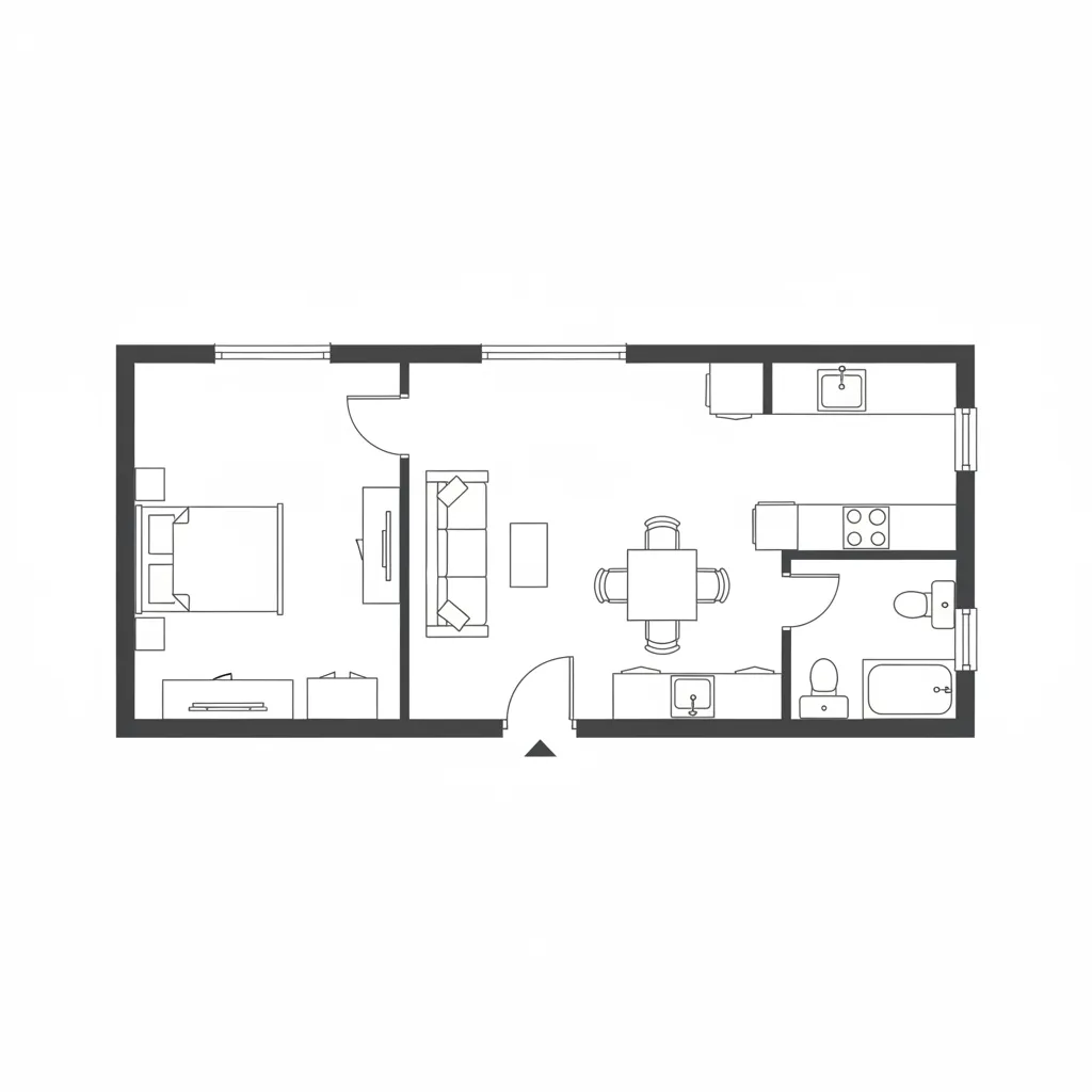 Contoh denah rumah sederhana dengan beberapa ruangan