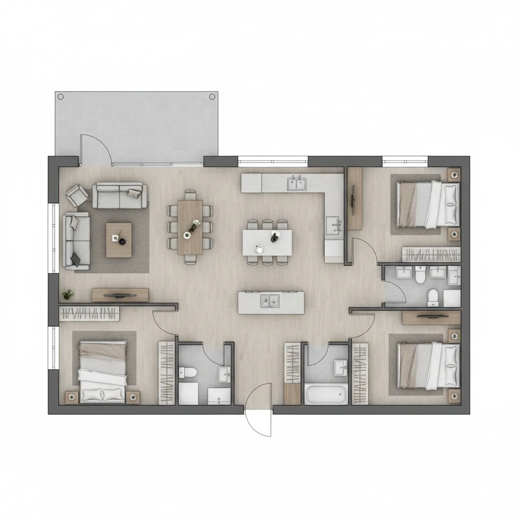 Denah Rumah Type 100: Tata Ruang Ideal & Nyaman