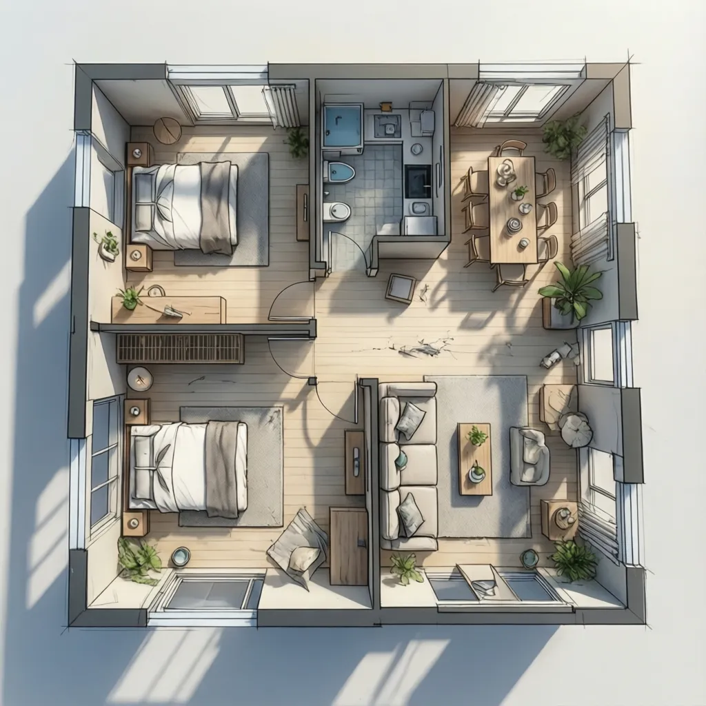 Denah Rumah Sederhana Type 36 yang Fungsional