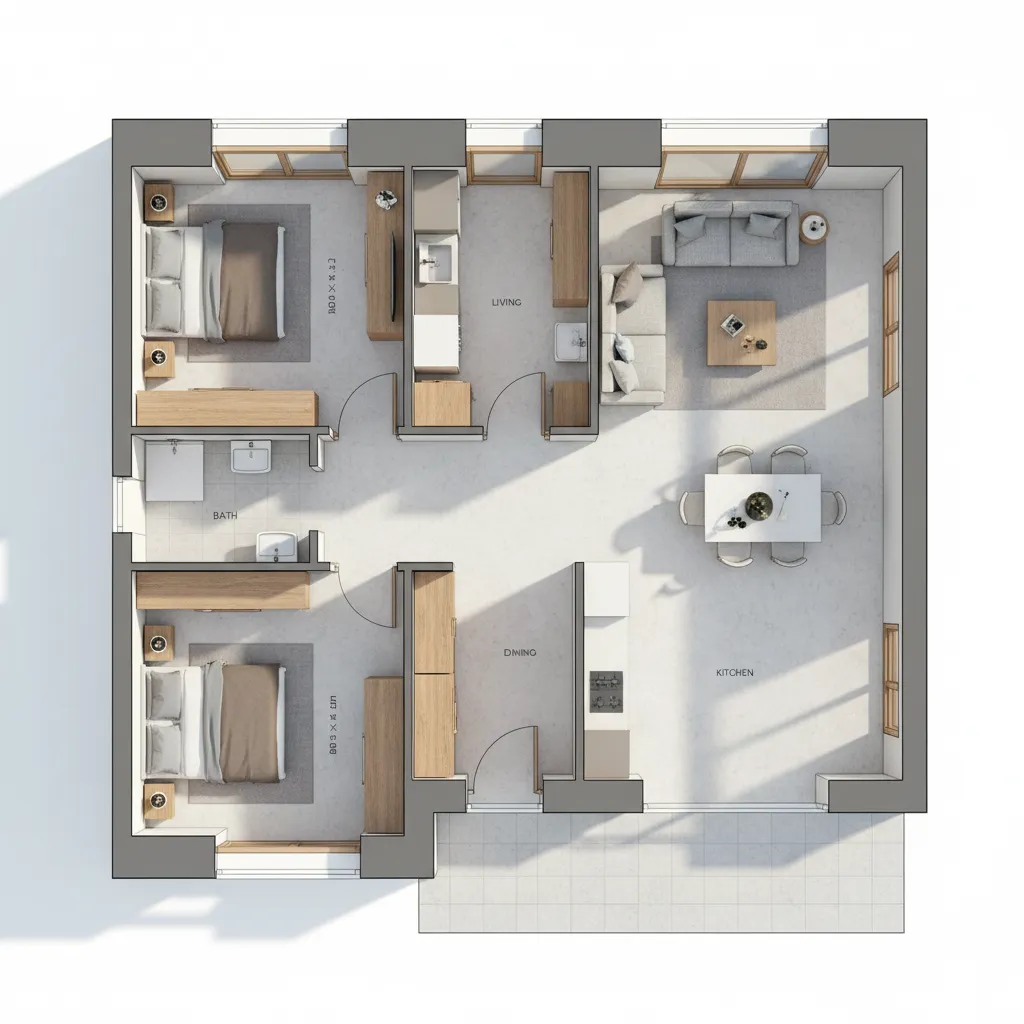 Denah Rumah Type 50 yang Nyaman & Fungsional