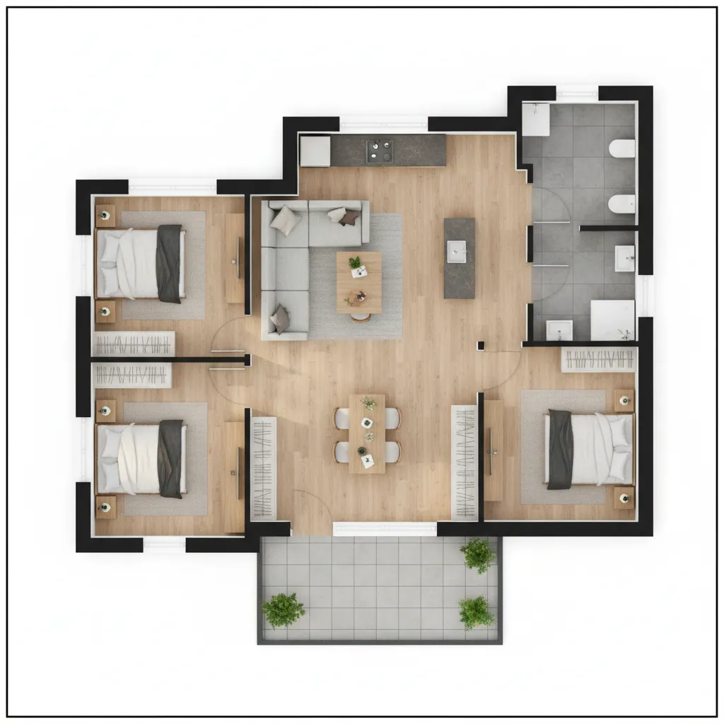 Denah Rumah Type 60: Ukuran, Contoh Tata Ruang Ideal