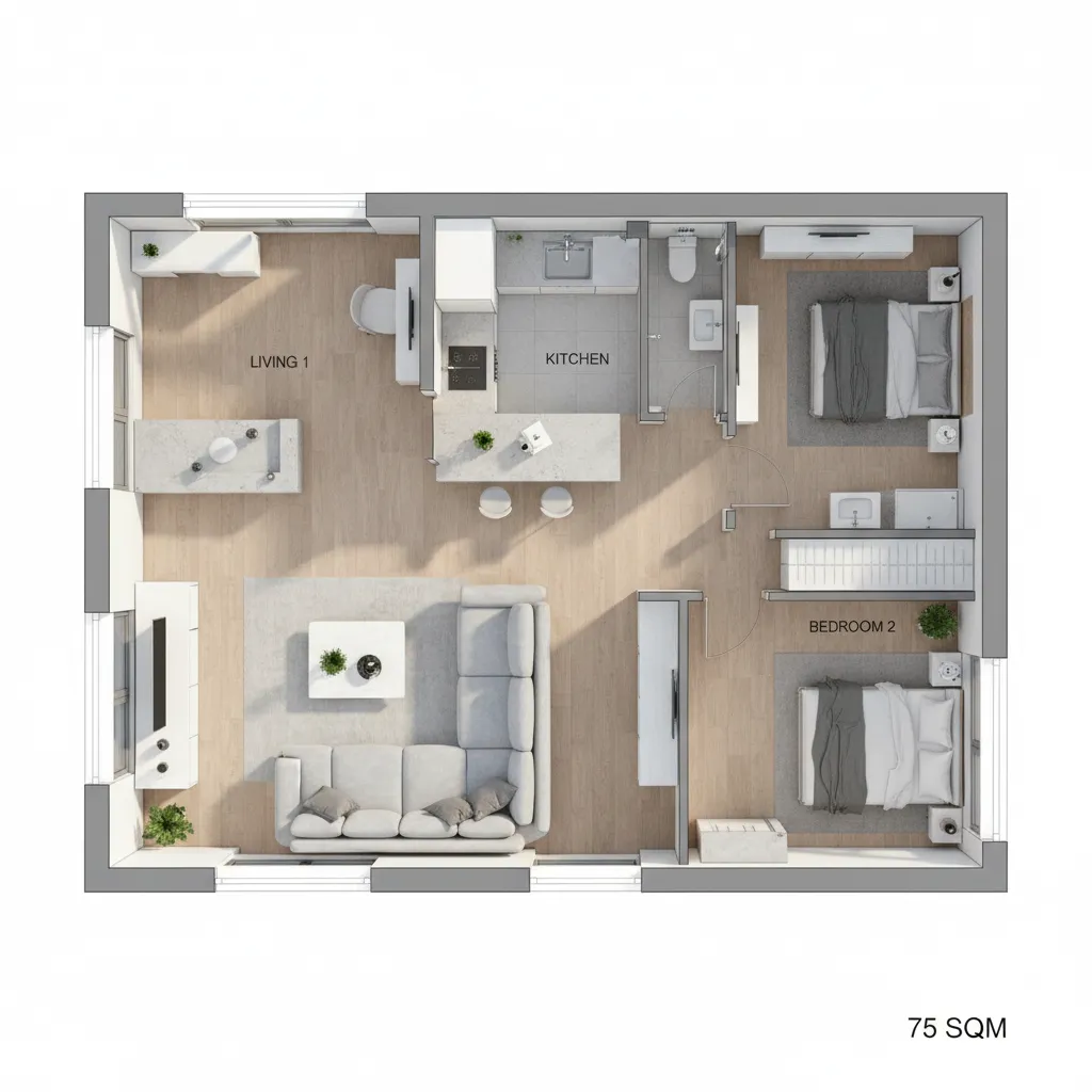 Denah Rumah Type 75: Tata Ruang Ideal & Nyaman