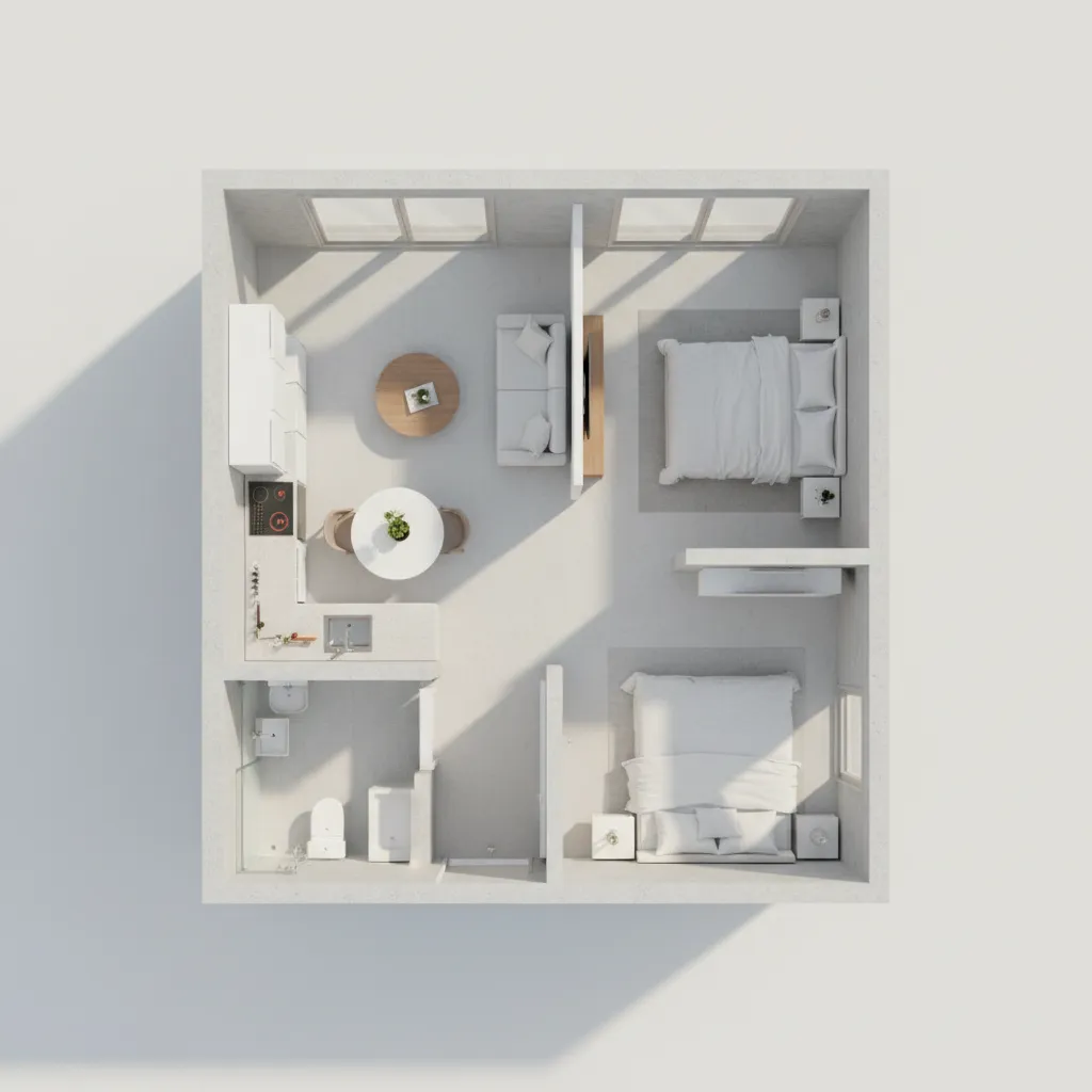 Denah Rumah Minimalis Type 21 yang Fungsional