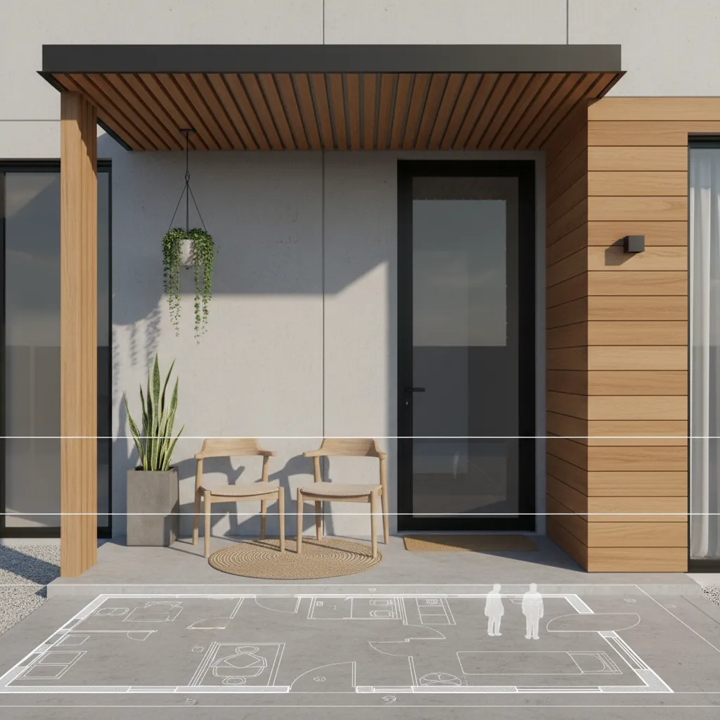 Denah Teras Rumah Minimalis yang Fungsional