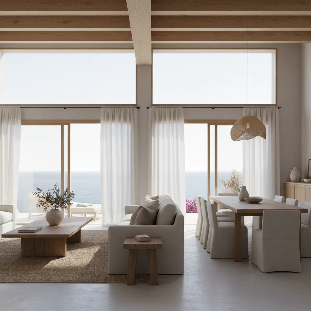 Interior moderno de vivienda costera en Dénia