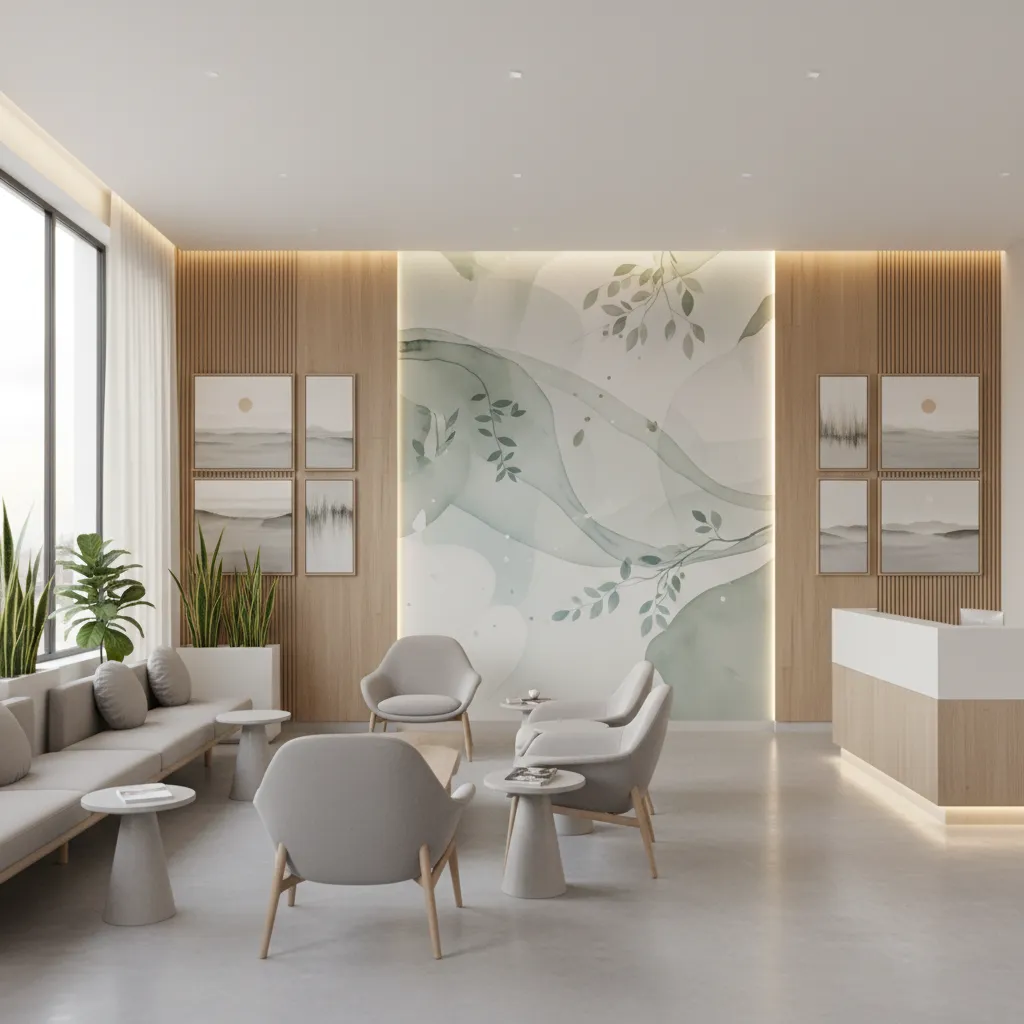 Murals vs Canvas vs 3D Panels for Dental Clinic Walls