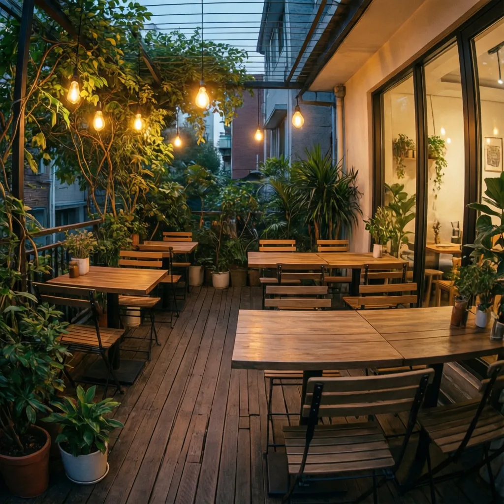 Desain Cafe Teras Rumah yang Nyaman dan Menarik