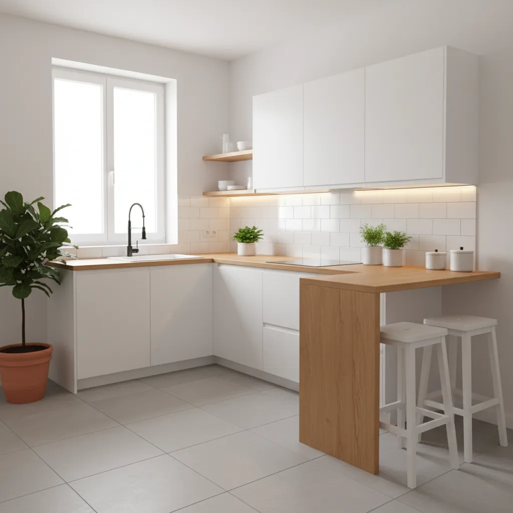 Desain dapur kecil modern untuk rumah tipe 70