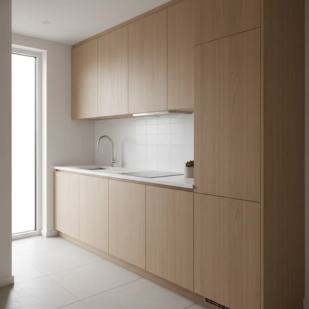 Dapur linear di rumah kecil
