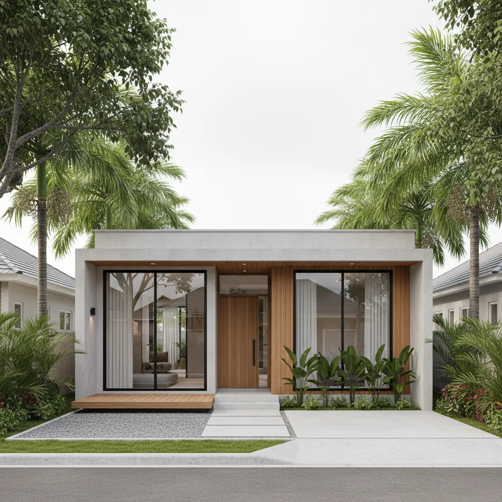 Desain Rumah Ukuran 7x11 Satu Lantai Nyaman