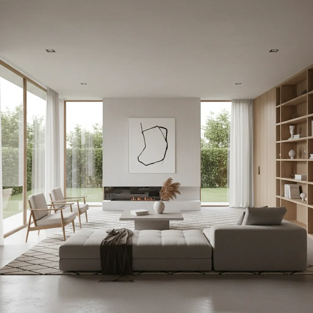 Interior rumah modern ukuran 8x12 yang terasa luas