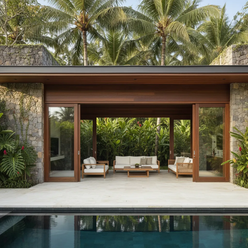 Desain Rumah Style Bali Modern yang Sejuk dan Elegan