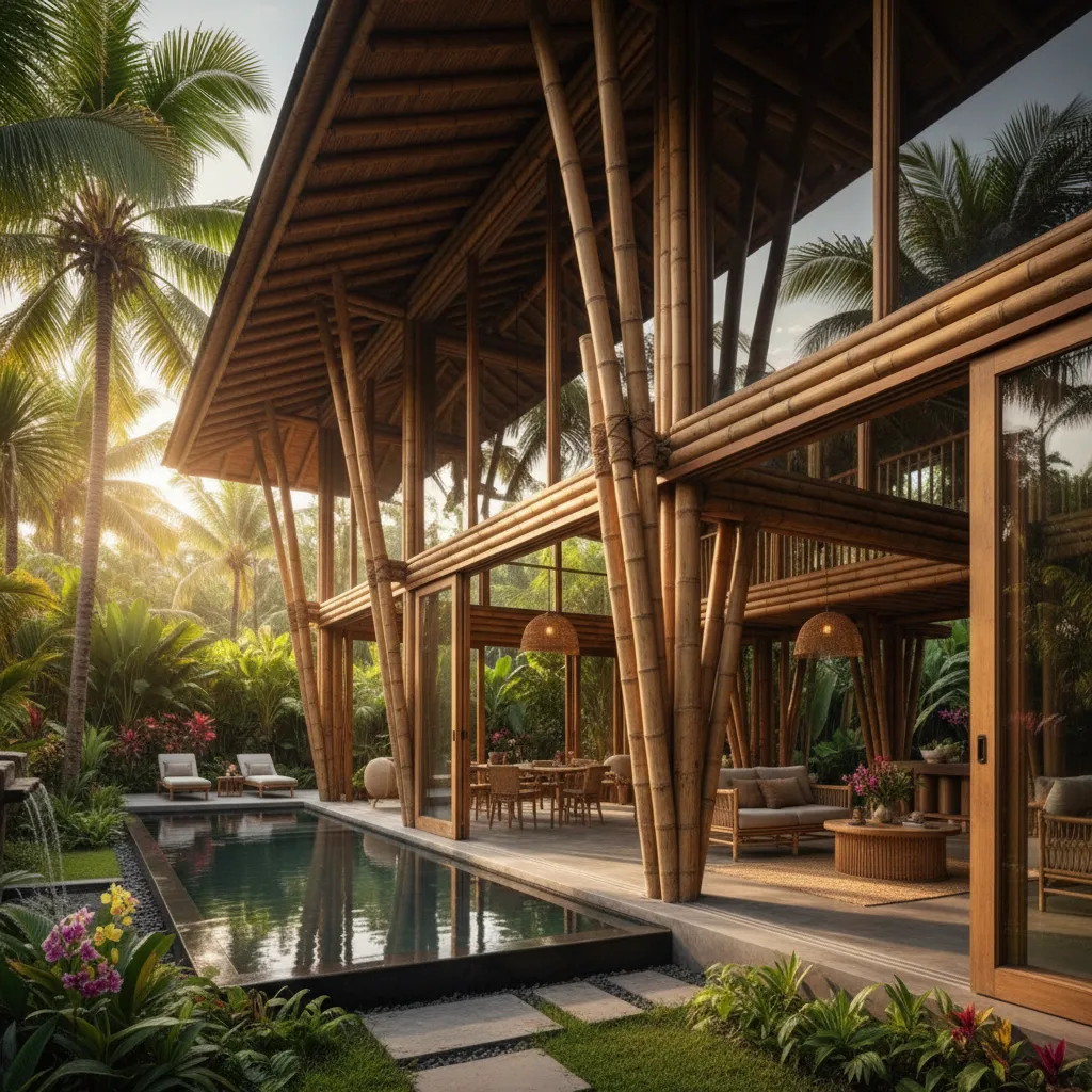 Desain Rumah Bambu: Estetis, Sejuk, dan Ramah Lingkungan