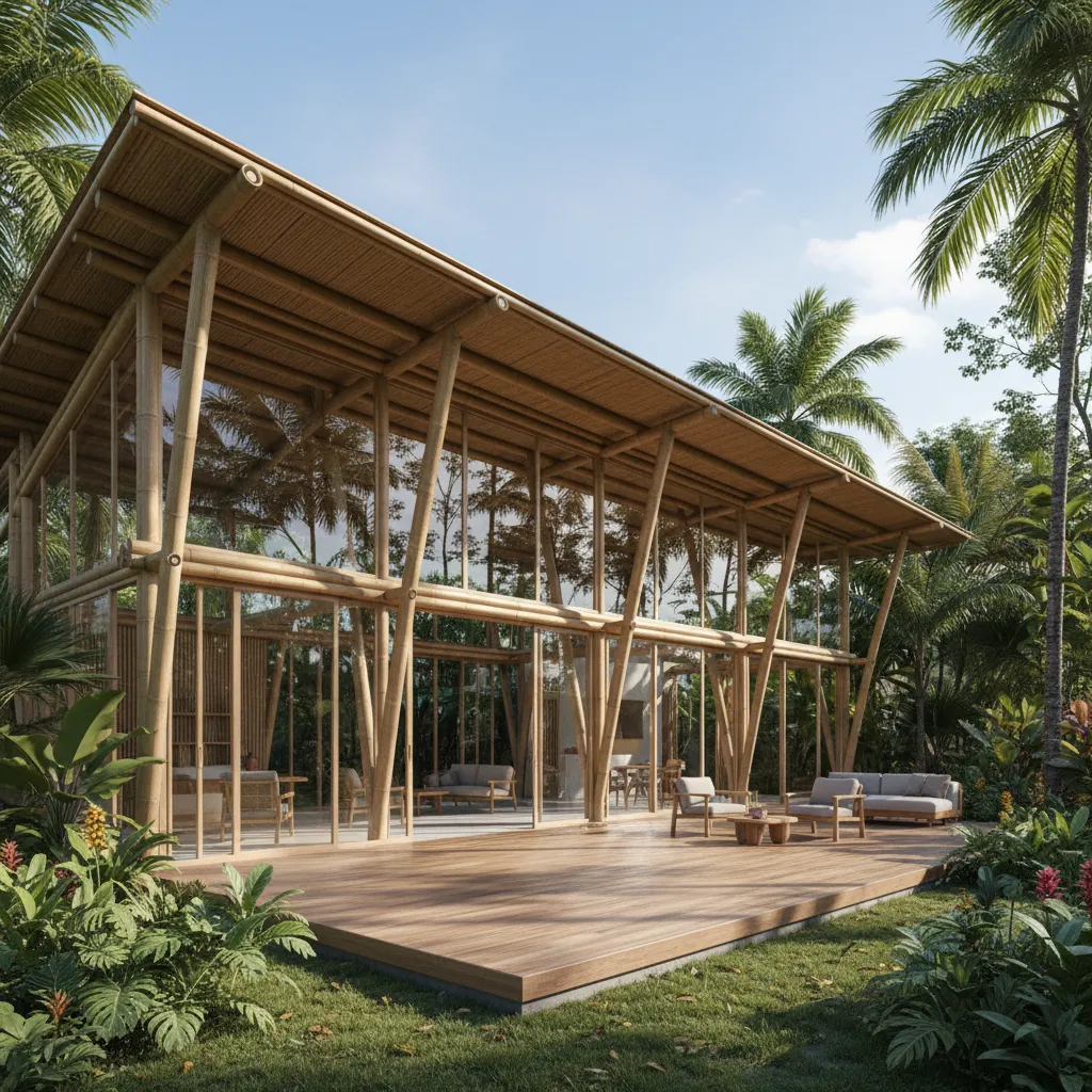 Desain Rumah Bambu Modern: Estetika & Ramah Lingkungan