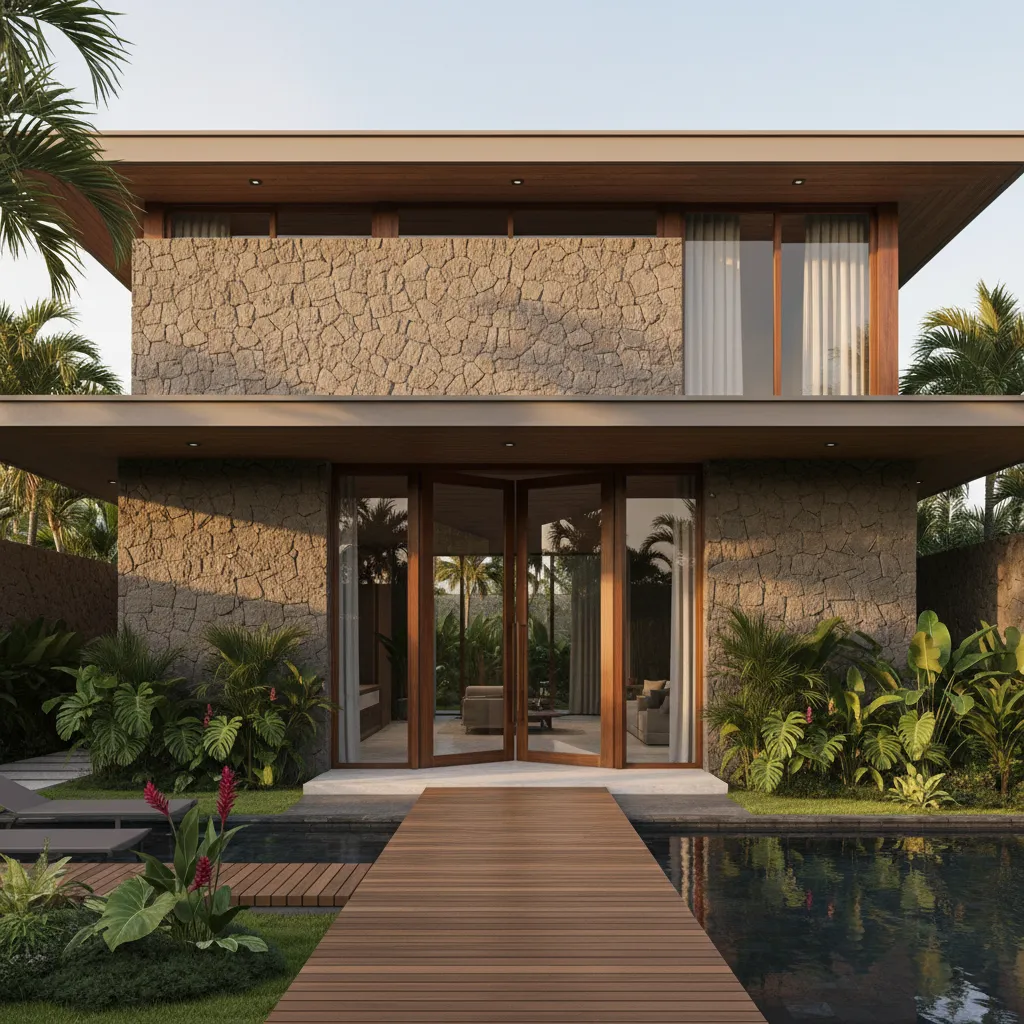 Desain Rumah Batu Alam: Panduan Estetika & Biaya