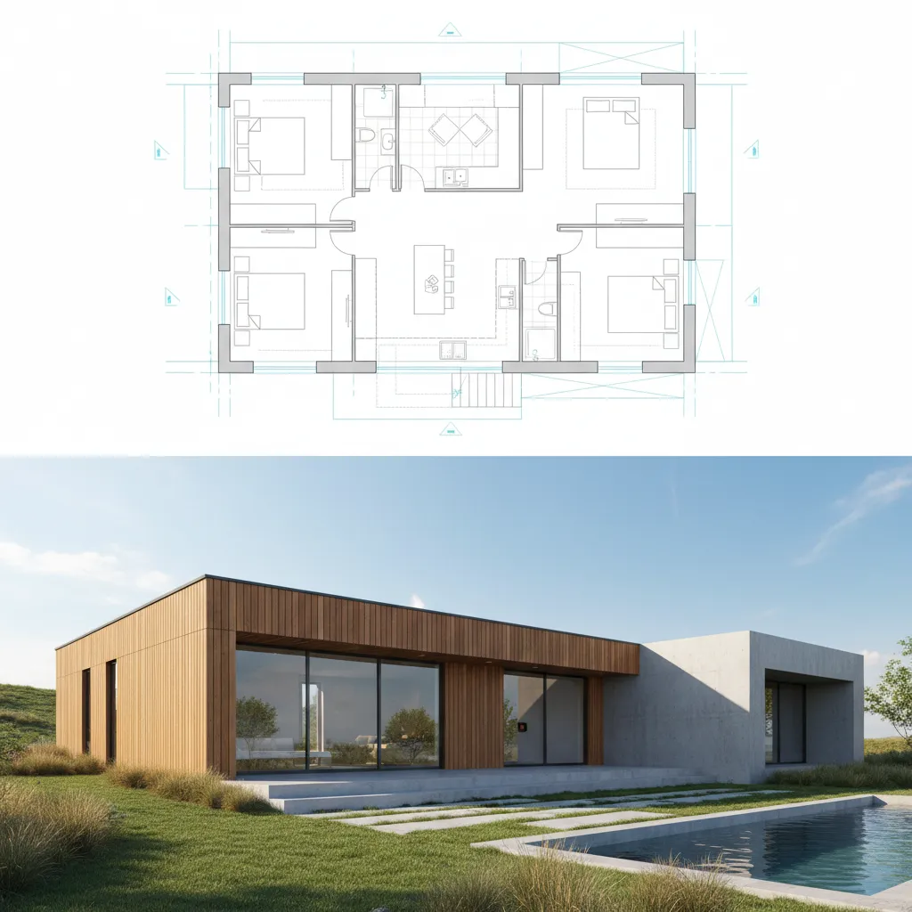 Desain Rumah Lengkap dengan Denah yang Fungsional