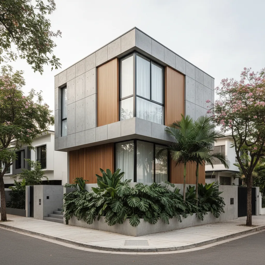 Desain rumah minimalis 2 lantai hook yang fungsional