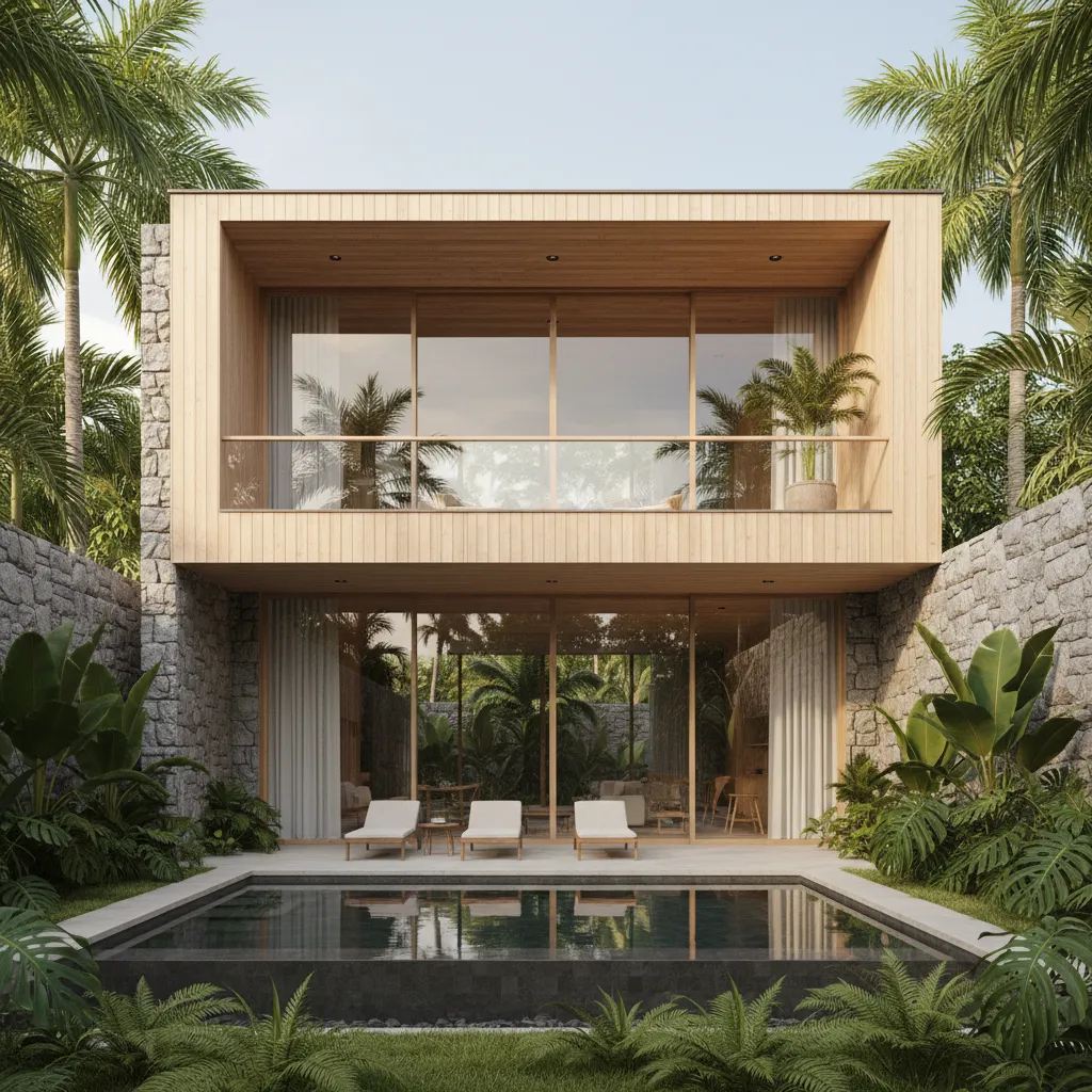 Desain Rumah Minimalis Tropis yang Nyaman dan Sejuk