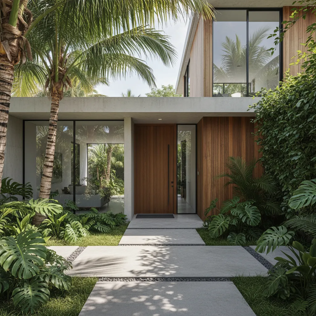 Desain rumah pintu utama hadap samping