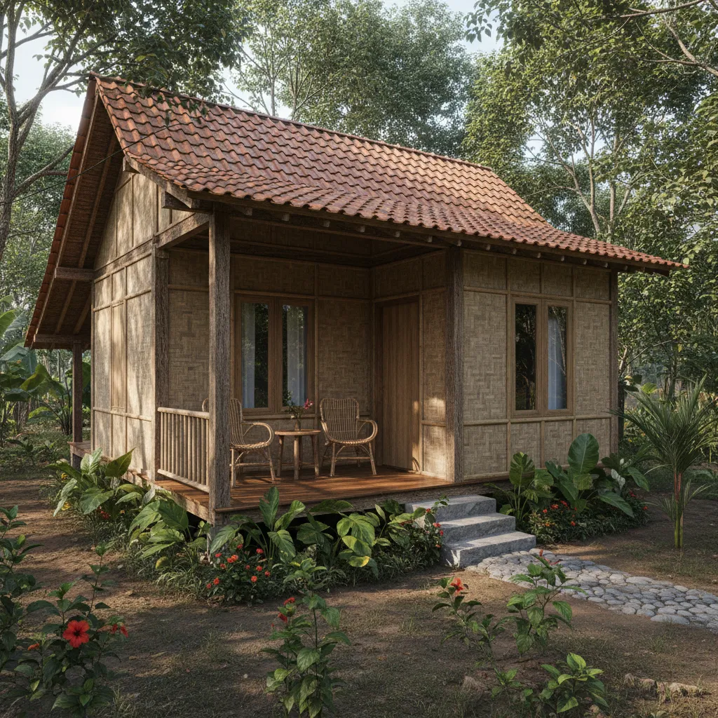 Desain Rumah Sederhana di Kampung yang Nyaman