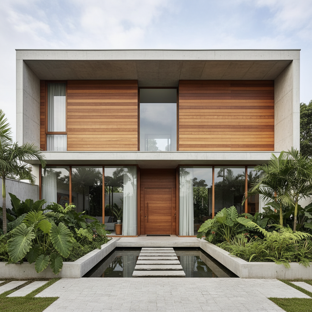 Desain Rumah Tampak Depan Modern & Estetis