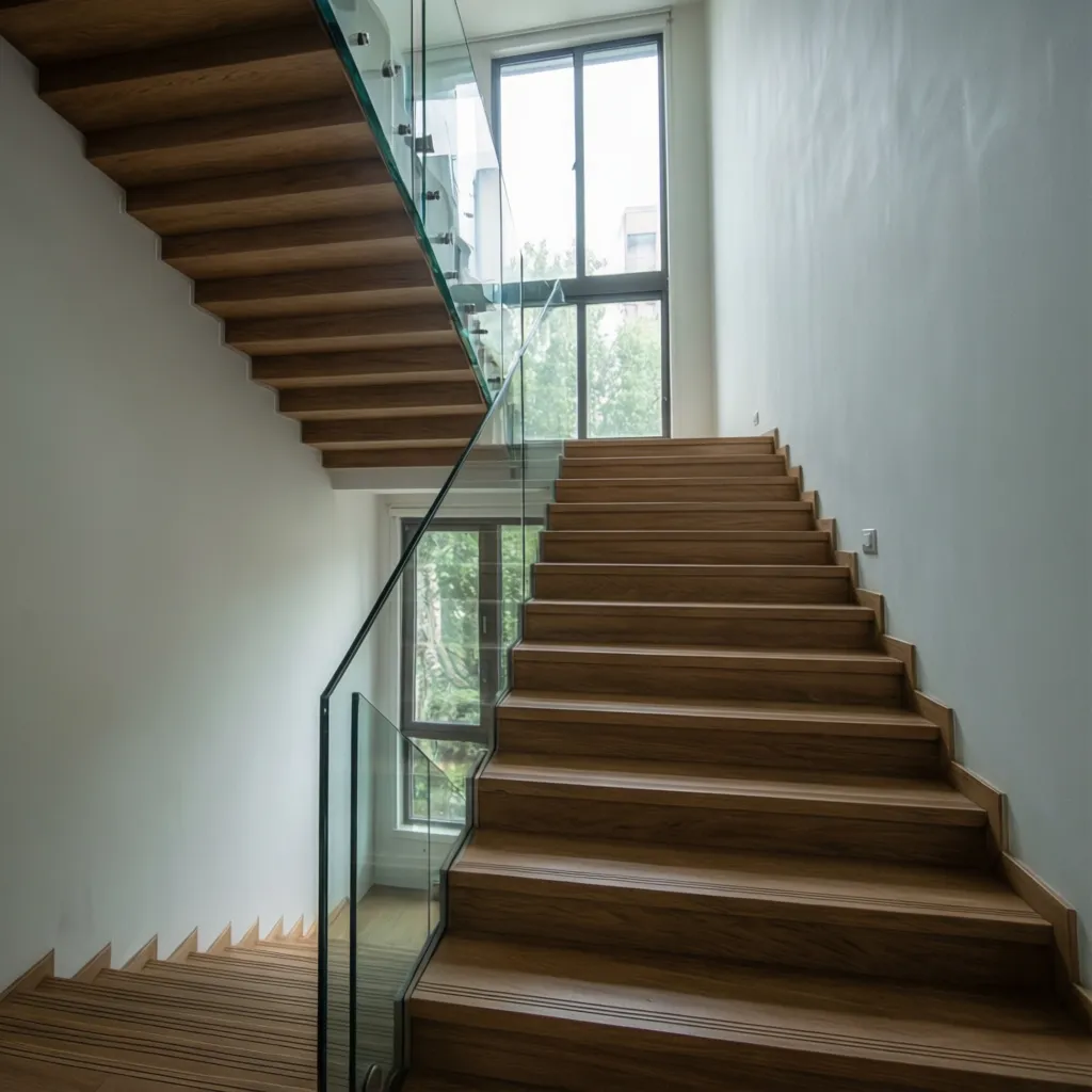 Desain tangga pada rumah dua lantai modern