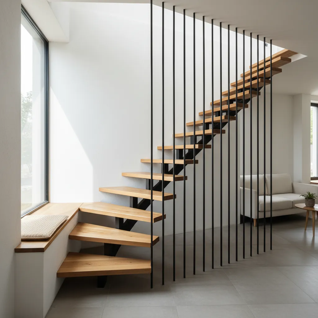 Desain tangga rumah minimalis dua lantai