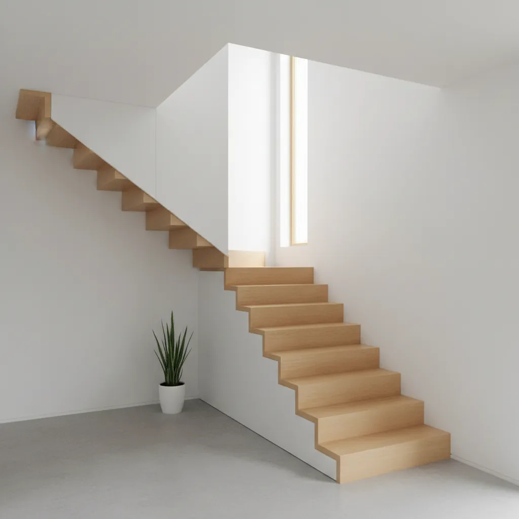 Desain tangga rumah minimalis dua lantai