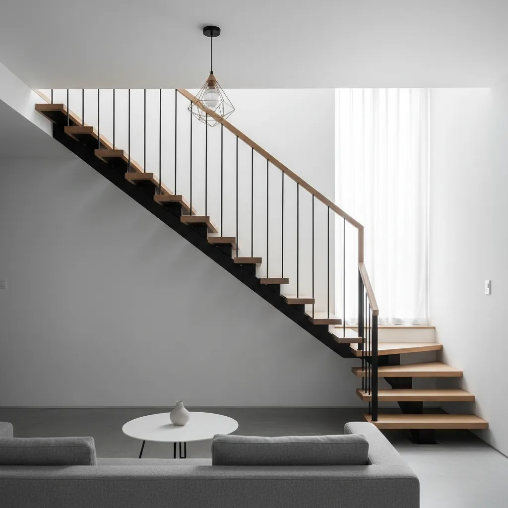 Desain tangga rumah minimalis dua lantai