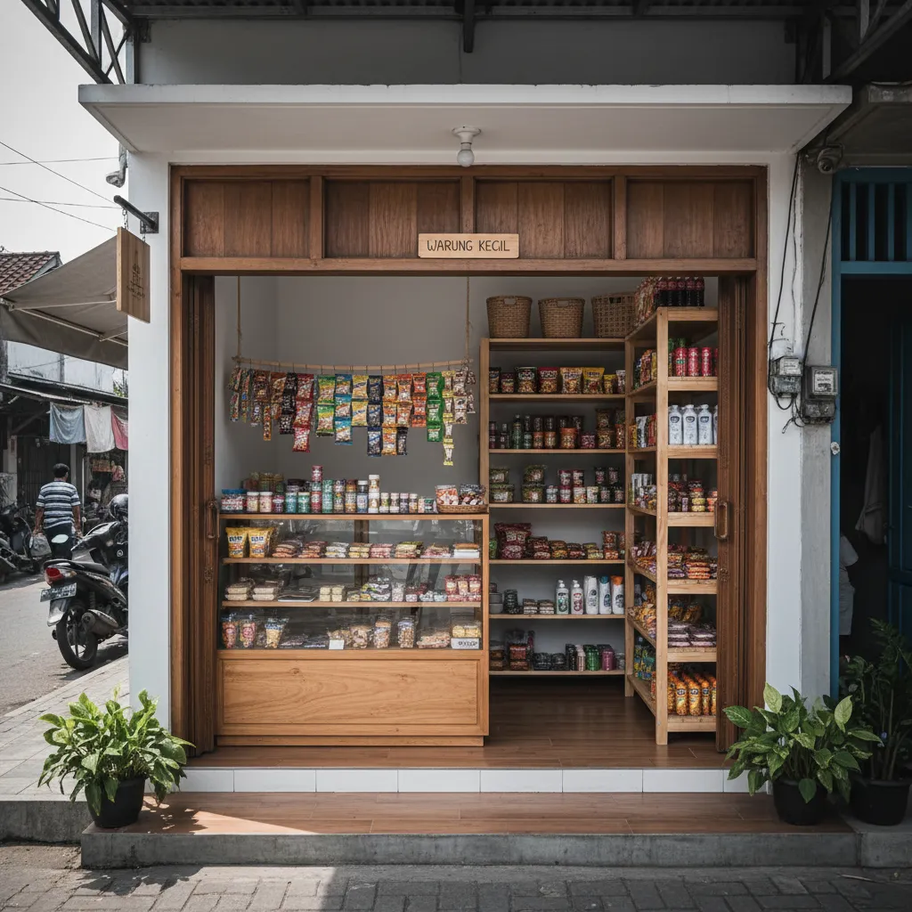 Desain Warung di Teras Rumah yang Menarik dan Fungsional