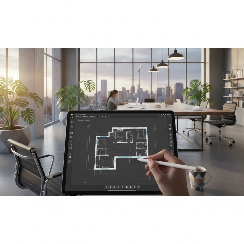 desenho digital de planta baixa com paredes e divisões de casa
