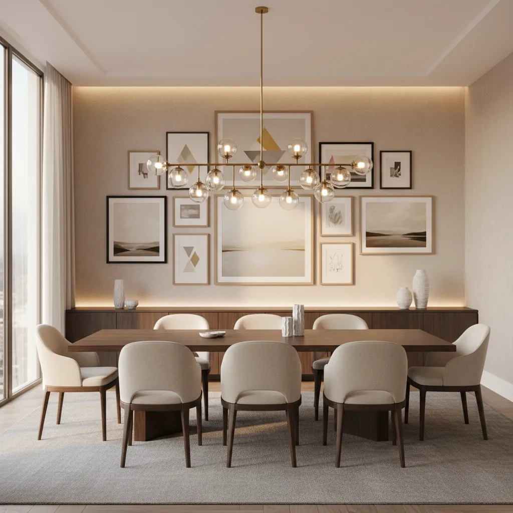 How Interior Designers Style Picture Frames in Dining Rooms