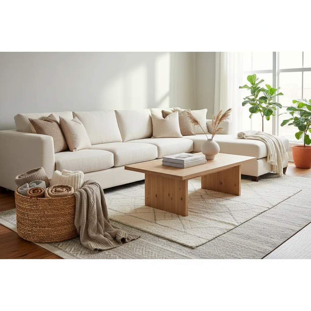 How Interior Designers Style Throw Blanket Storage for Cozy Living Rooms