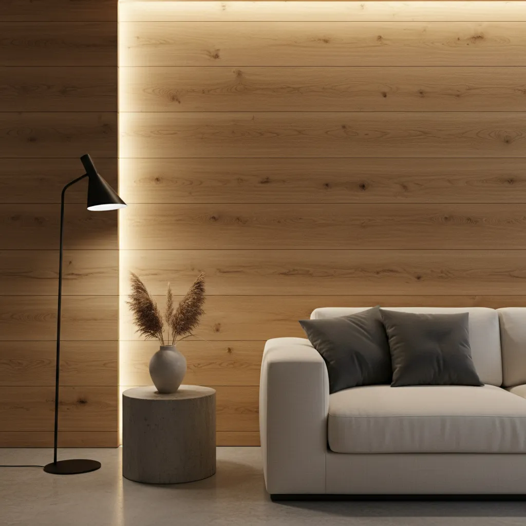 Detalle de materiales en diseño interior moderno