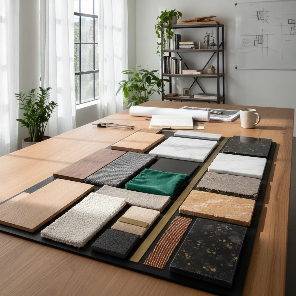 Selección de materiales para un proyecto de interiorismo