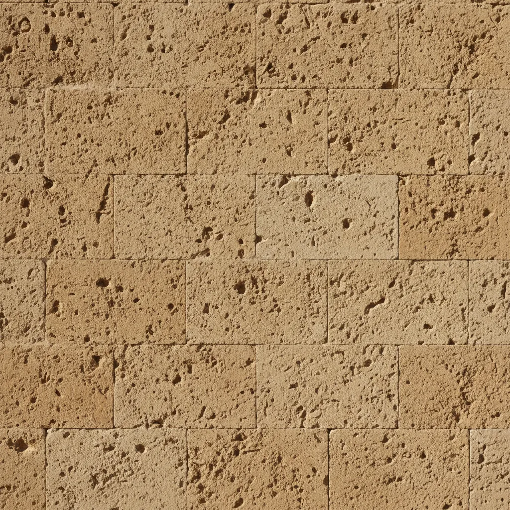 Detalle de textura de cantera natural en muro exterior