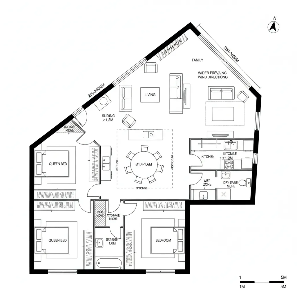 Diagonal Breeze Matrix for Corner Lots