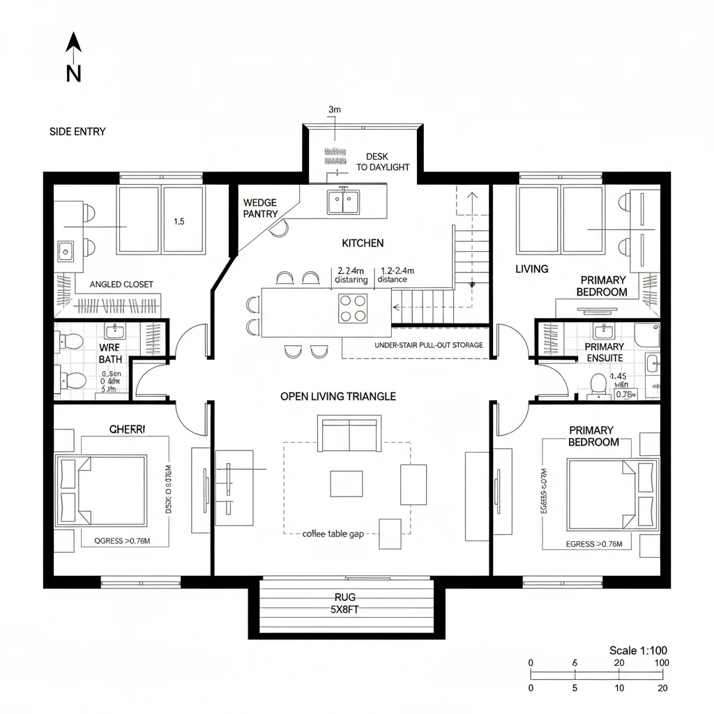 Diagonal Core with Angled Sight
