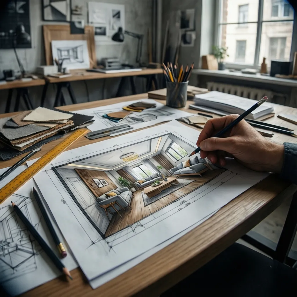Dibujo para diseñadores de interiores: guía práctica