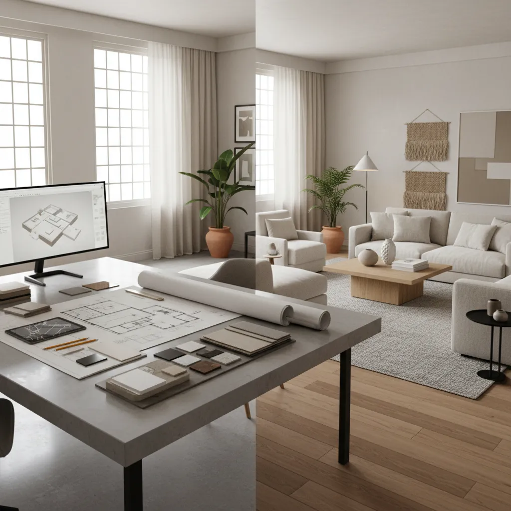 Diferencia entre diseñador de interiores y decorador