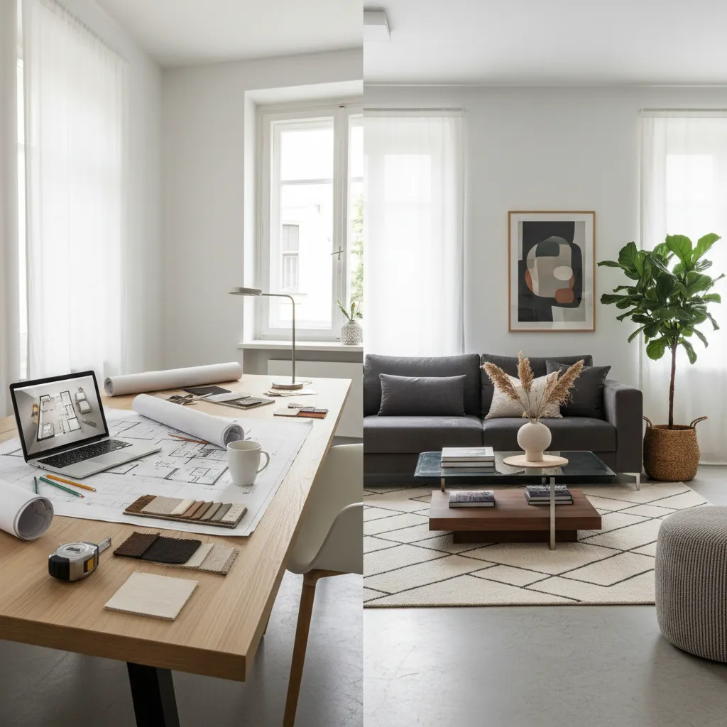 Diferencia entre diseño de interiores e interiorismo