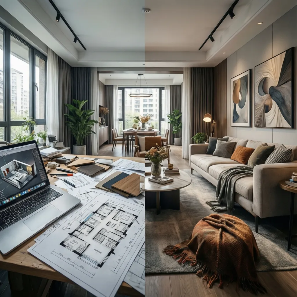 Diferencia entre diseño de interiores y decoración