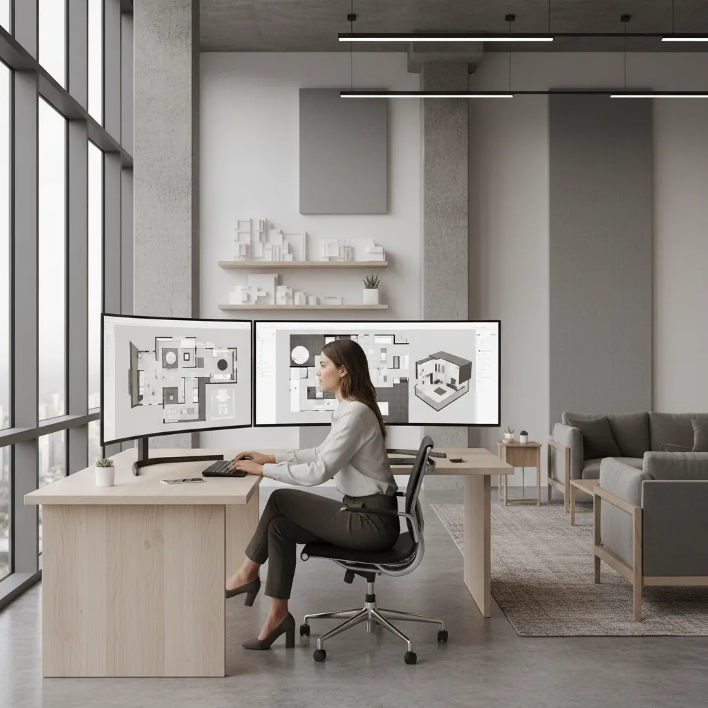 Proses membuat denah rumah menggunakan software desain