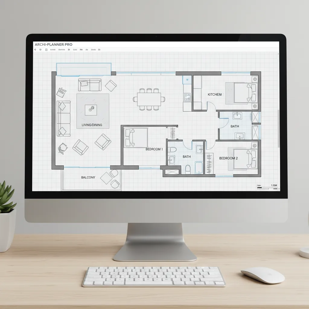 Digital floor plan layout created using free home design software