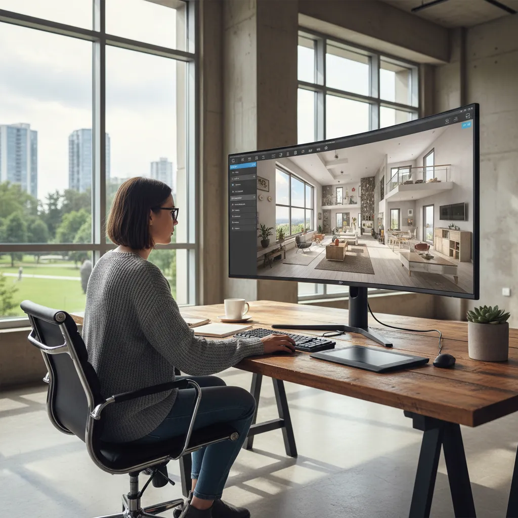 Diseño digital de una casa en software de planificación