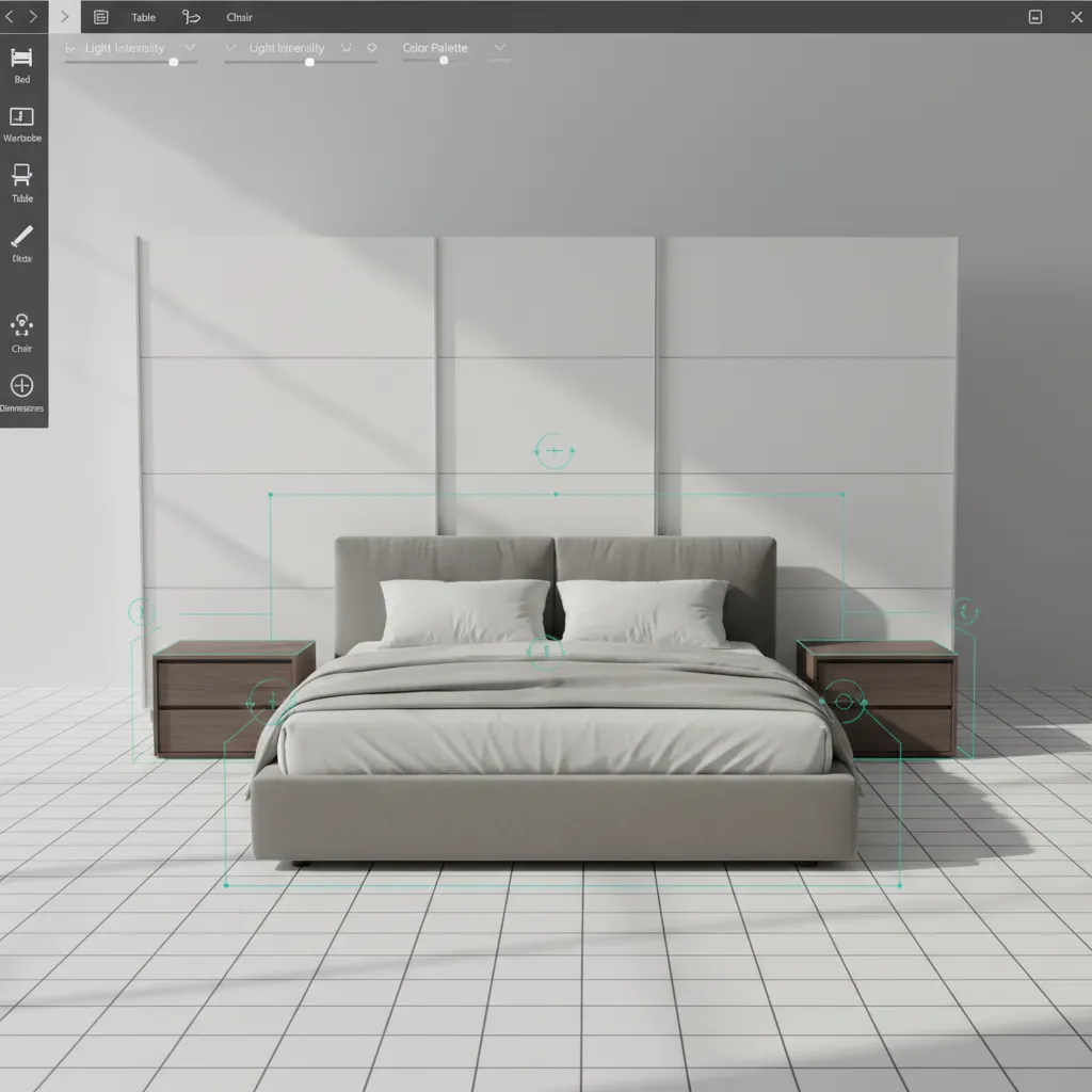 digital room planning with furniture placement in 3D interior design software