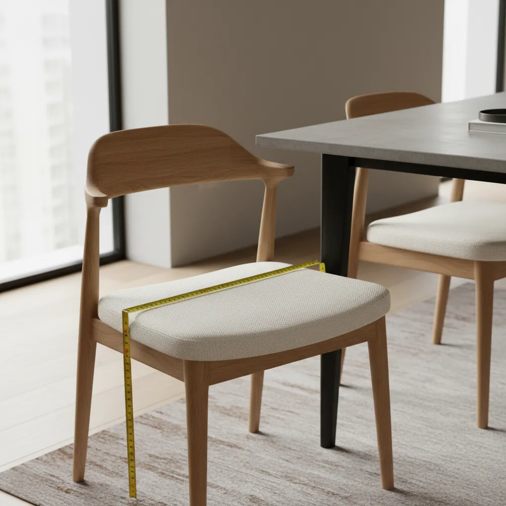 Measuring dining chair seat width and depth for slipcover fitting