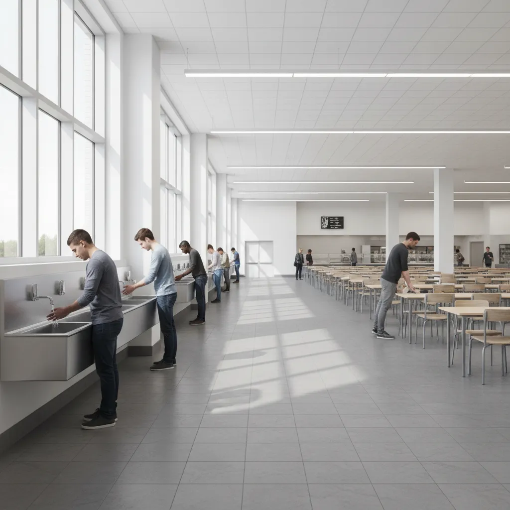 How to Optimize Dining Hall Wash Basin Layout for High Traffic